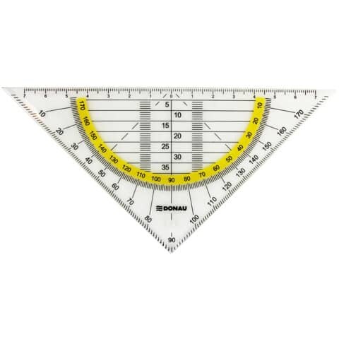 DONAU Geometrie-Dreieck Flexi 16cm ohne Griff