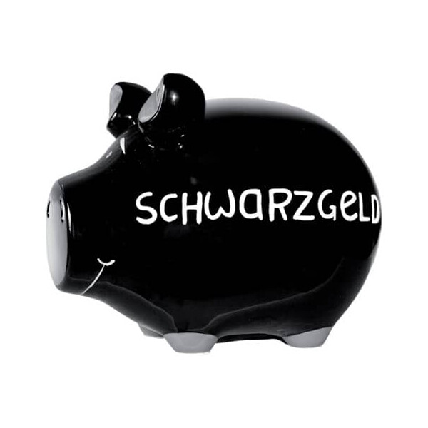 KCG Spardose Schwein mittel Schwarzgeld