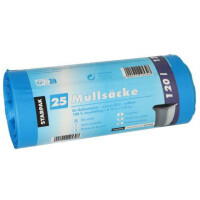 STARPAK Müllsäcke HDPE, 120 Liter, blau
