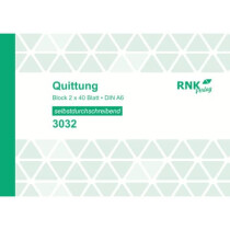 RNK Verlag Quittung A6 SD 2x40BL