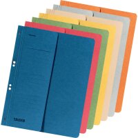 FALKEN Ösenhefter, A4, 250 g m², halber Deckel, kfm. Heftung, Manilakarton, grün 80000490