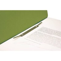 FALKEN Ösenhefter, A4, 250 g m², halber Deckel, kfm. Heftung, Manilakarton, grün 80000490