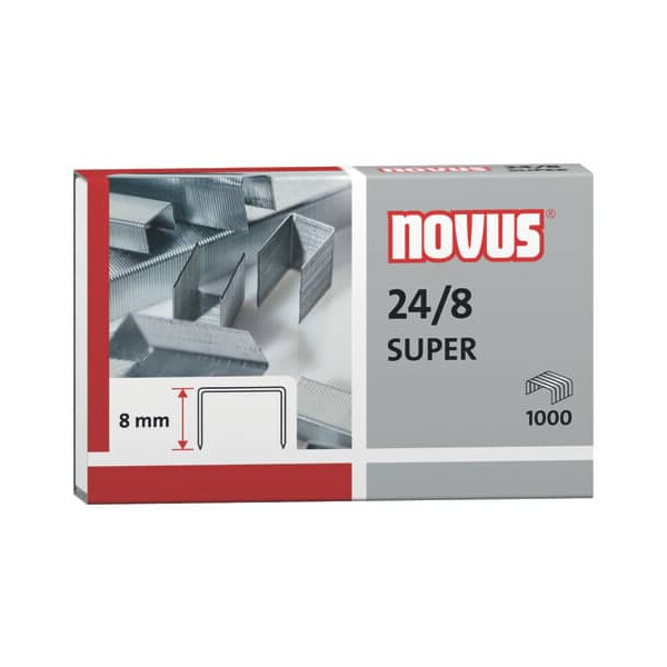NOVUS Heftklammern 24 8 verzinkt 1000 Stück NV0400038