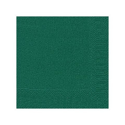 Duni Serviette Zelltuch dunkelgrün 3lagig. 24 cm, 20 Stück