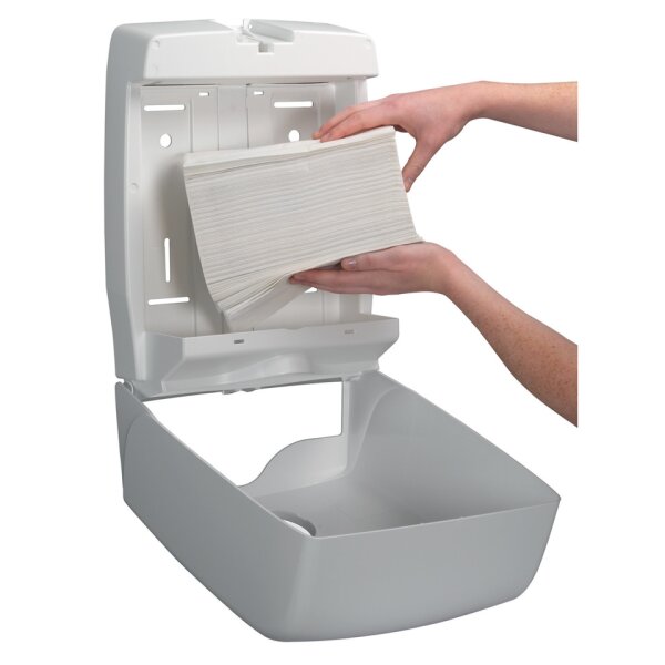 SCOTT Falthandtuch Essential&trade; Interfold, 1-lagig, W-Falz, 5100 Blatt, wei&szlig; 6617