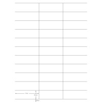 Q-CONNECT Universaletikett, 70x25,4mm, 3300 Stück, weiß KF10641