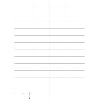 Q-CONNECT Universaletikett, 52,5x21,2mm, 5600 Stück, weiß KF10638