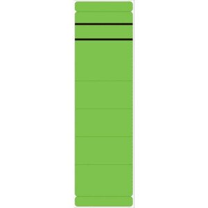 Rückenschild lang breit grün NEUTRAL selbstklebend Packung 10 Stück