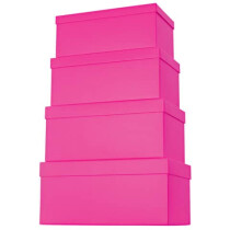 stewo Geschenkkarton uni pink 4tlg hoch