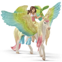 Schleich Spielzeugfigur Surah mit Glitzer-Pegasus