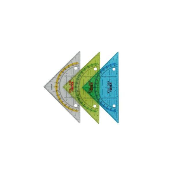KUM Geometriedreieck GeoFile 261, 16cm, sortiert 208.19.29