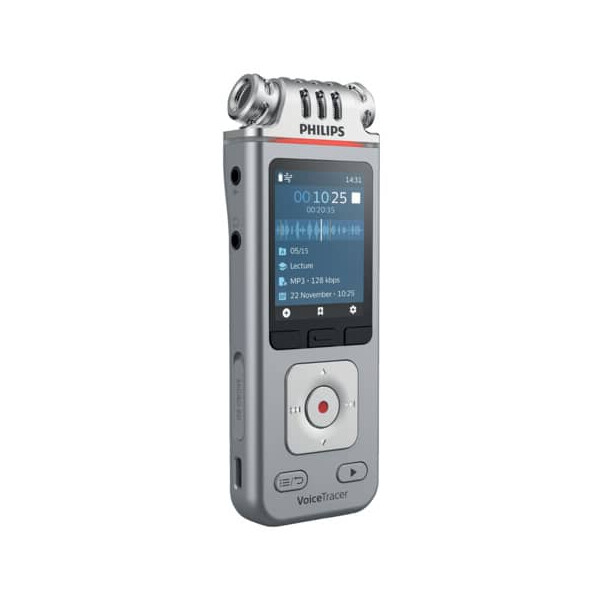 PHILIPS Diktiergerät Digital Voice Tracer, 8GB, silber