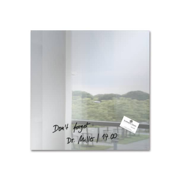 SIGEL GL292 Glas-Magnetboard Rot - Kreisförmige Magnettafel 40cm