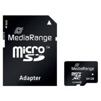 MediaRange Speicherkarte MicroSDHC 64GB Class10 3413490