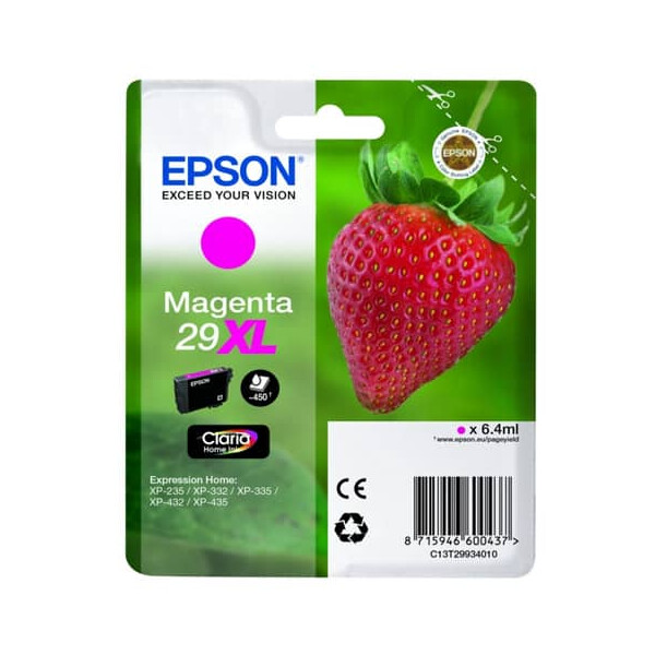 EPSON Original Epson Tintenpatrone magenta High-Capacity (C13T29934012,29XL,T2993,T29934012)