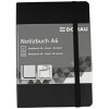DONAU Notizbuch A6 liniert schwarz