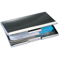 sigel Visitenkarten-Etui Chrom, silber glänzend