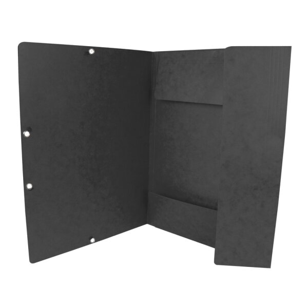 Q-CONNECT Gummizugmappe, A4, Karton, schwarz KF02169
