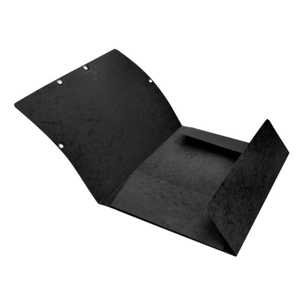 Q-CONNECT Gummizugmappe, A4, Karton, schwarz KF02169
