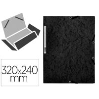 Q-CONNECT Gummizugmappe, A4, Karton, schwarz KF02169