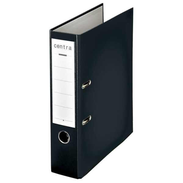 CENTRA Ordner Plastik Chromos, mit Schlitzen, A4, 80 mm, schwarz 230130