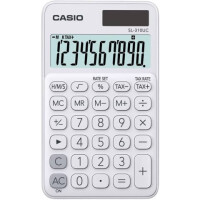 CASIO Taschenrechner 10-stellig weiß
