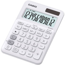 CASIO Tischrechner 12-stellig weiß