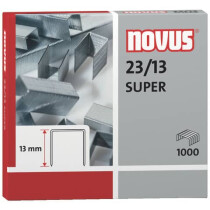 NOVUS Heftklammern 23 13 verzinkt 1000 Stück NV0420533