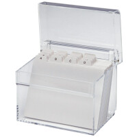 MAUL Acryl Karteikasten A6, glasklar