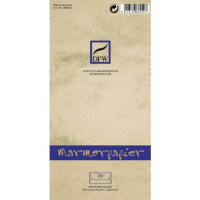 DFW Briefumschlag DL 20ST chamois Marmorpapier