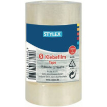 STYLEX Klebefilm 18mm 33m transparent 5Rl