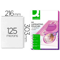 Q-CONNECT Laminierhülle, A4, 2 x 125 µm, glänzend, 100 Stück KF04116