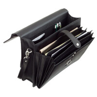 Alassio Aktentasche "FORTE", Lederimitat, schwarz