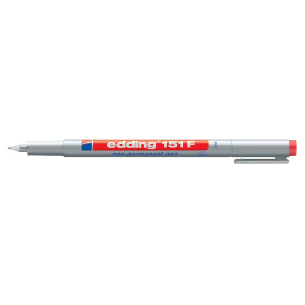 EDDING Folienstift 151F non-permanent, 0,6mm, rot 151 002