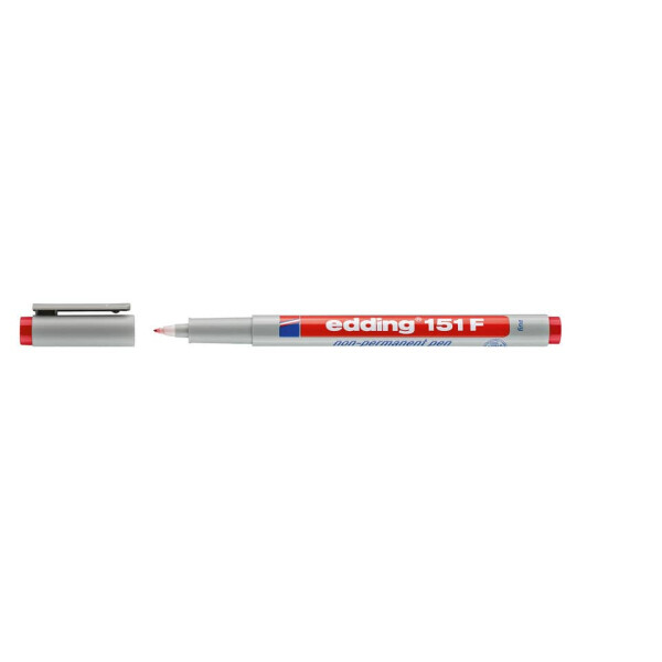 EDDING Folienstift 151F non-permanent, 0,6mm, rot 151 002