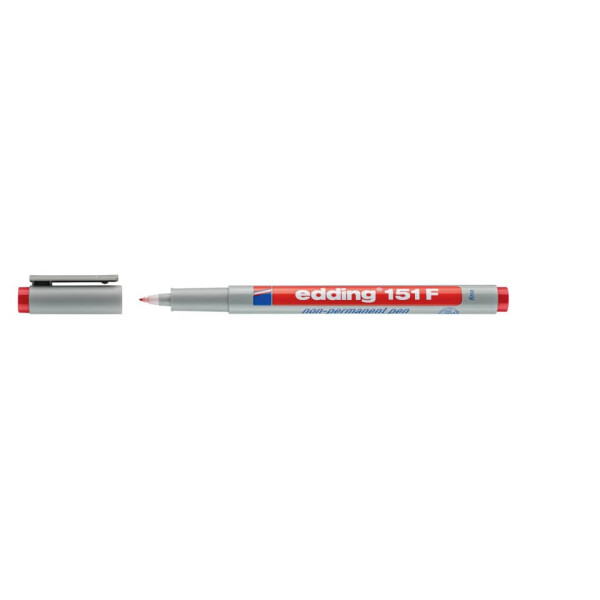 EDDING Folienstift 151F non-permanent, 0,6mm, rot 151 002