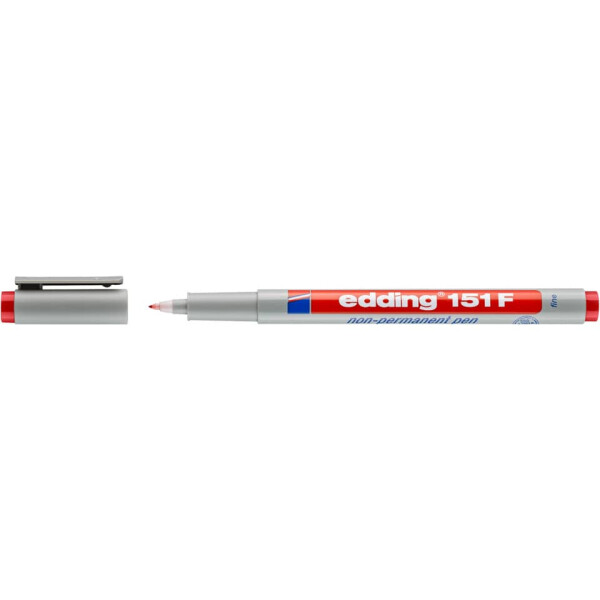 EDDING Folienstift 151F non-permanent, 0,6mm, rot 151 002