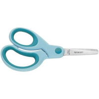 WESTCOTT Bastelschere Kids Softgrip, rund, 130 mm, blau