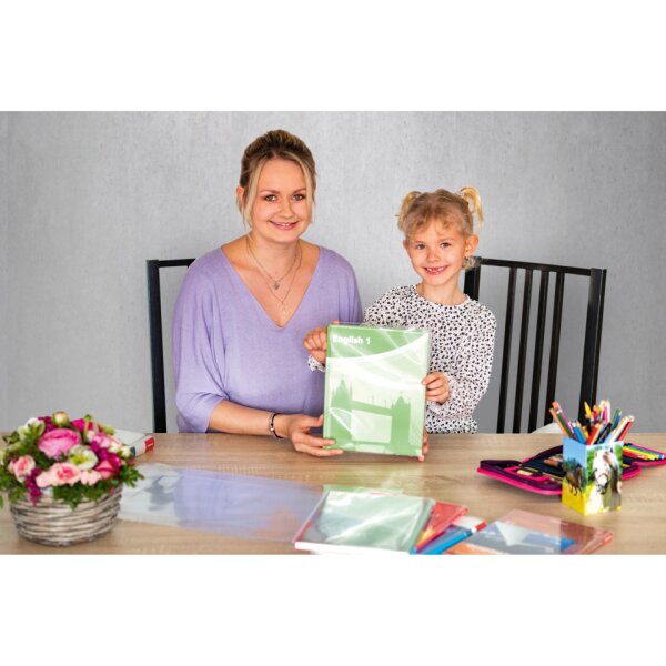HERMA Buchschoner Basic mit Lasche, 310x540mm, transparent 14310