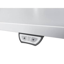 Hammerbacher Schreibtisch T-Fuß, elektrisch höhenverstellbar, 160 x 80cm, grau