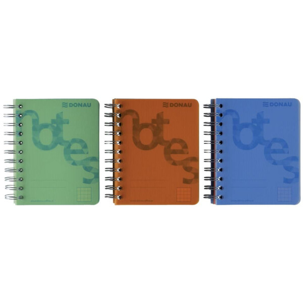 DONAU Collegeblock, A6, 140 Blatt, PP, kariert, orange 7527201-12