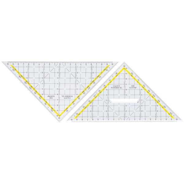 ARISTO TZ-Dreieck 22.5 cm, ohne Facette, Tuschenoppen AR1650 1