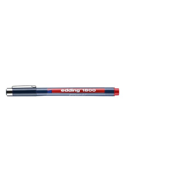 EDDING Pr&auml;zisionsfeinschreiber 1800, 0,7mm, rot 1800-07-002