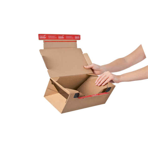COLOMPAC Versandkarton Return Box XL, 400x300x200mm, braun 30000283