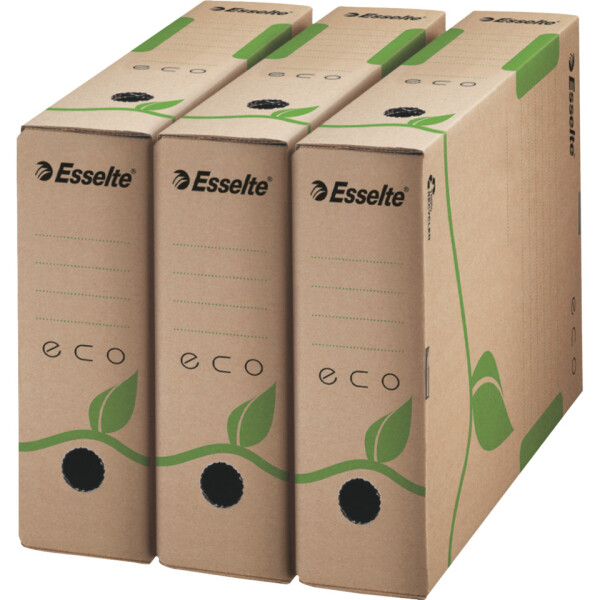 ESSELTE Archiv Box ECO, 80 mm, Karton, naturbraun 623916