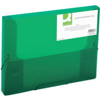 Q-Connect Heftbox transluzent grün A4 25mm Polypropylen