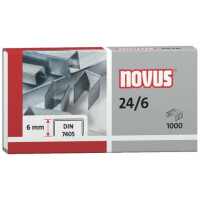 NOVUS Heftklammern 24 6 verzinkt 1000 Stück NV0400158