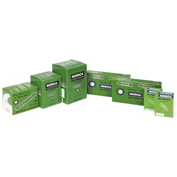 NORICA Büroklammer 32mm Norica, Kugelenden, 100 Stück 2225
