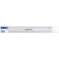STAEDTLER Flachlineal, 300 mm, aus Kunststoff, transparent