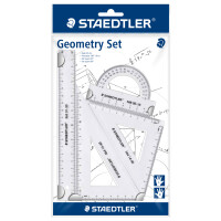 STAEDTLER Geometrie-Set, klein, 4-teilig, transparent